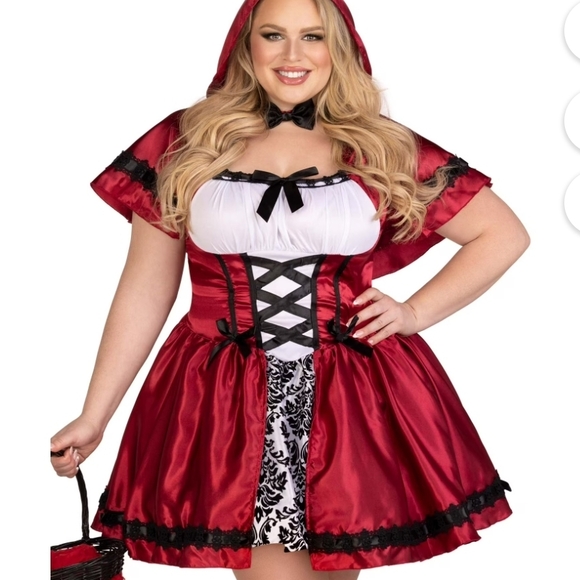 NEW Leg Avenue Sexy Gothic Little Red Riding Hood Costume 1X 2 X Cosplay - Picture 1 of 9